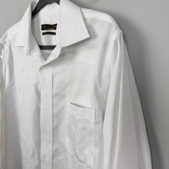 DONALD TRUMP SIGNATURE COLLECTION | Classic White Men's Dress Shirt 16/34-35 - Picture 2 of 9